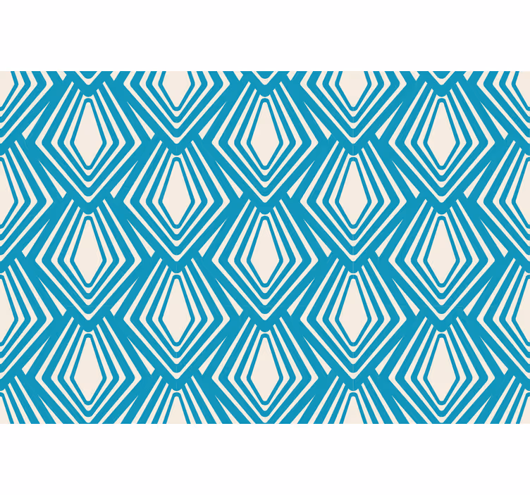 Persiana enrollable salón diseño azul abstracto minimalista - TenVinilo