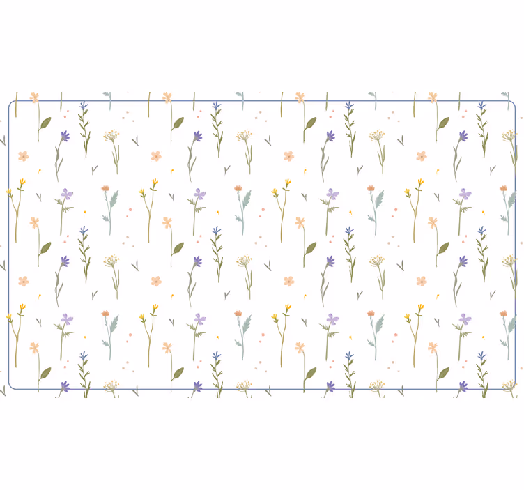 Persiana enrollable blanca ramas pequeñas de primavera - TenVinilo
