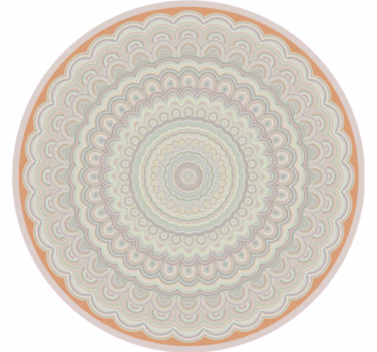 Persiana enrollable beige mandala circular beige - TenVinilo
