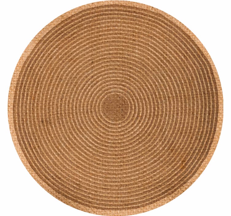 Persiana enrollable beige textura yute circular - TenVinilo