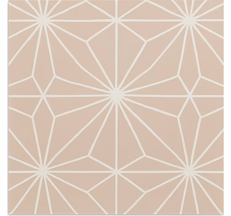 Persiana enrollable beige con patrón de estrellas beige - TenVinilo