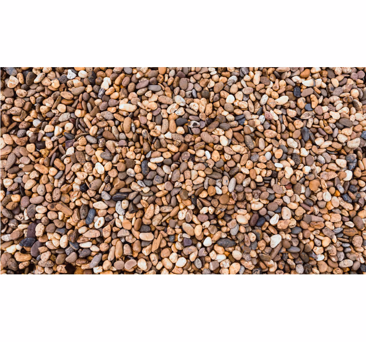 Persiana enrollable para cuarto suelo de piedras marinas - TenVinilo
