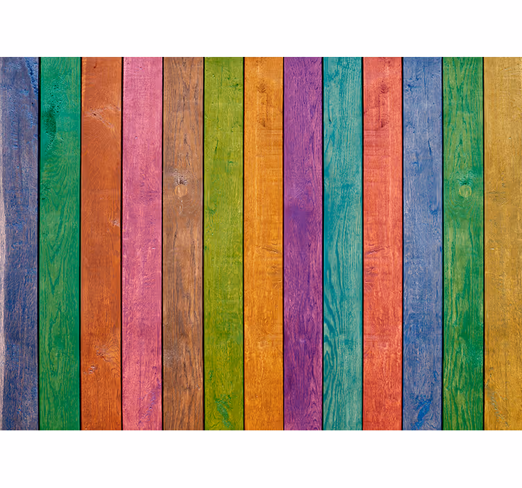 Persiana enrollable para cuarto patrón madera multicolor - TenVinilo