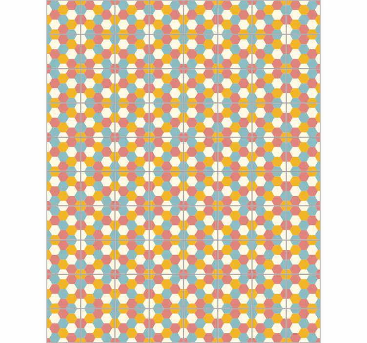 Persiana enrollable para cuarto diseño geométrico - TenVinilo