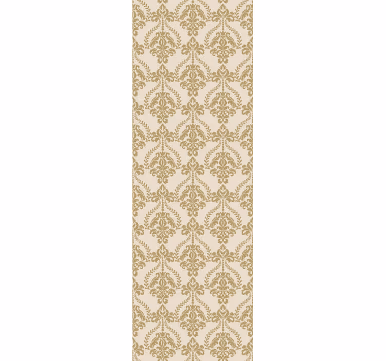 Persiana enrollable vintage detalles florales beige - TenVinilo