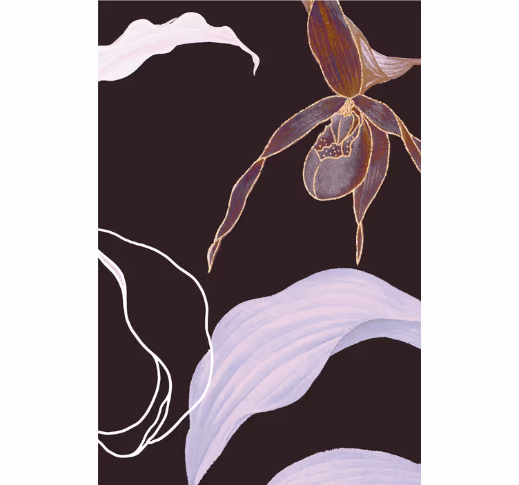Persiana enrollable salón orquídea púrpura africana - TenVinilo
