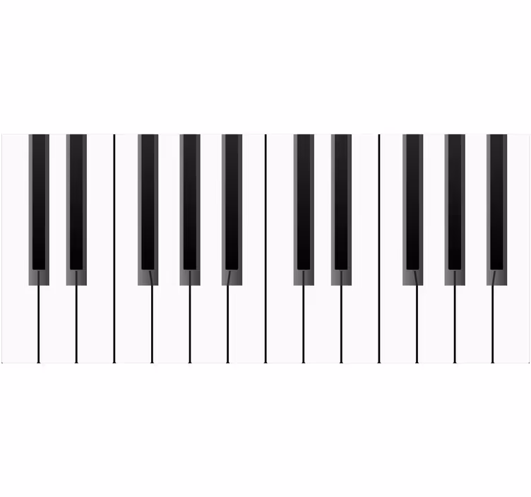 Persiana enrollable blanca gran piano - TenVinilo