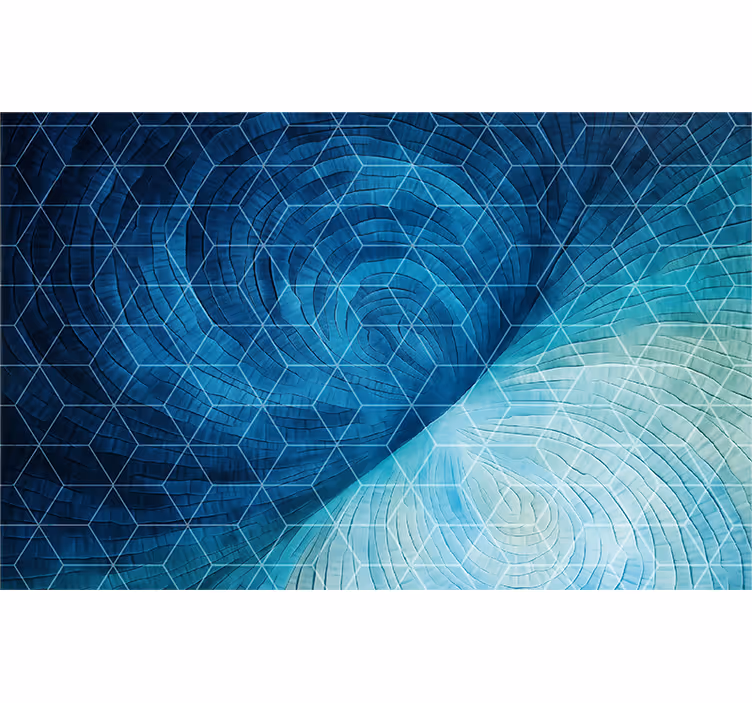 Persiana enrollable para cuarto fondo azul abstracto - TenVinilo