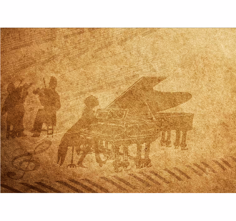 Persiana enrollable beige piano vintage - TenVinilo