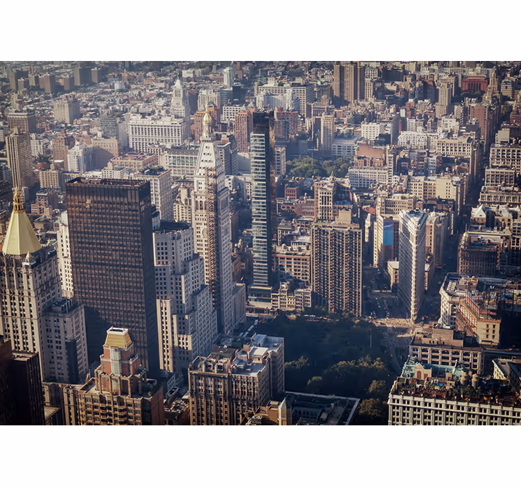 Persiana enrollable para cuarto skyline retro de nyc - TenVinilo
