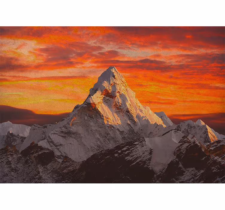 Persiana enrollable para cuarto atardecer en himalayas - TenVinilo