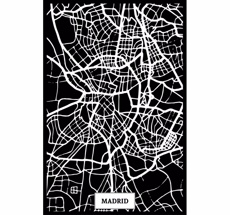 Persiana enrollable salón mapa topográfico de madrid - TenVinilo