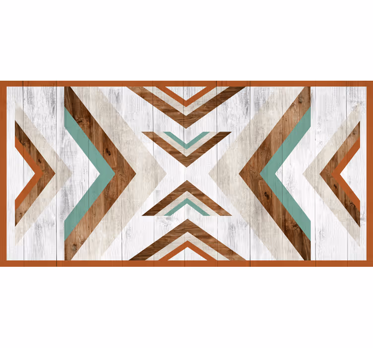Persiana enrollable para cuarto estilo boho azteca - TenVinilo