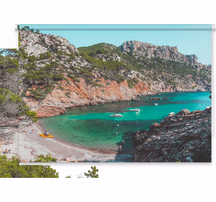 Persiana enrollable para cuarto playa hermosa mallorca - TenVinilo