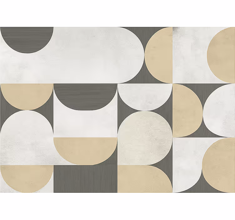 Persiana enrollable salón geometría abstracta - TenVinilo