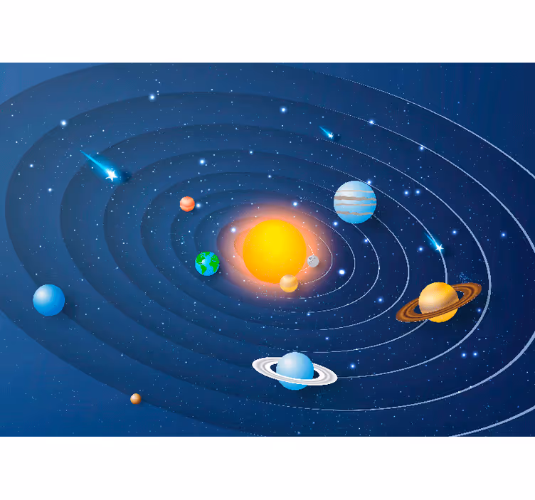 Persiana enrollable infantil planetas del sistema solar - TenVinilo