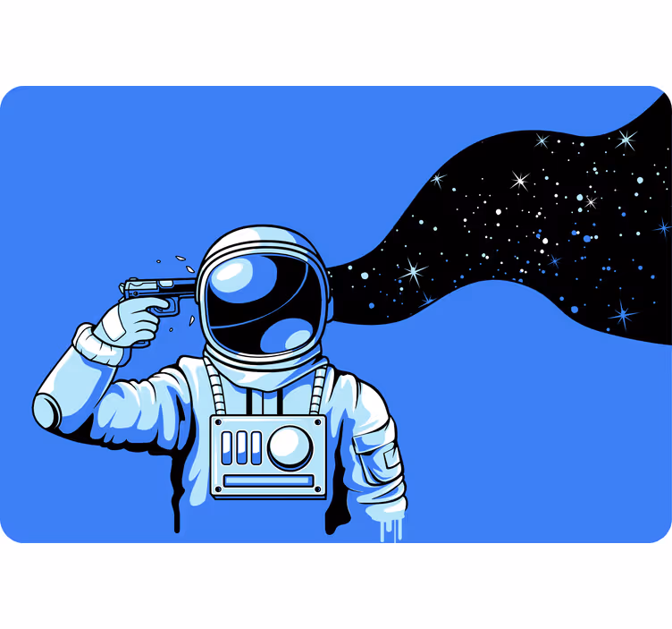Persiana enrollable infantil astronautas bajo presión - TenVinilo