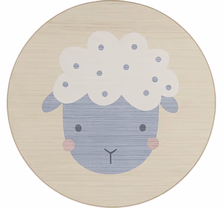 Persiana enrollable infantil oveja bebé beige - TenVinilo
