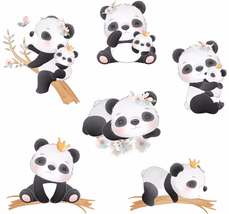 Persiana enrollable infantil panda vida - TenVinilo