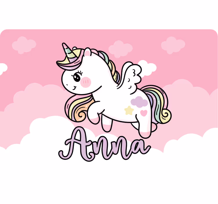 Persiana enrollable infantil unicornio mágico rosa - TenVinilo