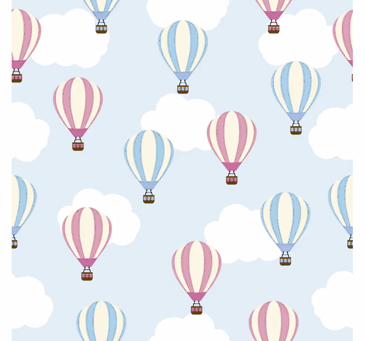 Persiana enrollable infantil cielo y globos - TenVinilo