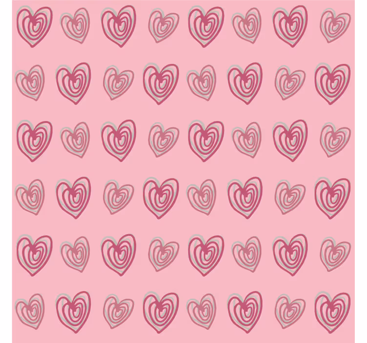Persiana enrollable infantil patrón de corazones rosas - TenVinilo
