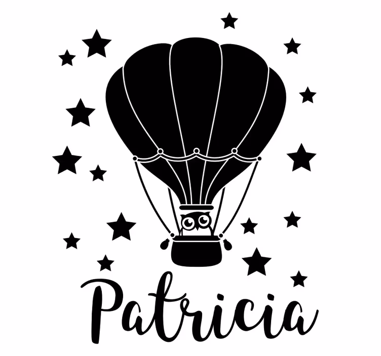 Persiana enrollable infantil estrellas y globos - TenVinilo