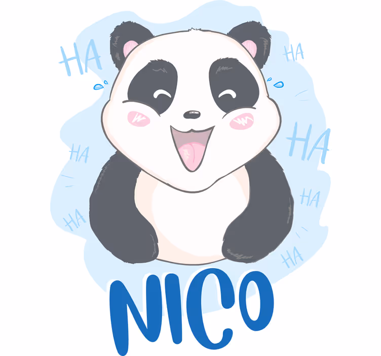 Persiana enrollable infantil panda bebé sorprendido - TenVinilo