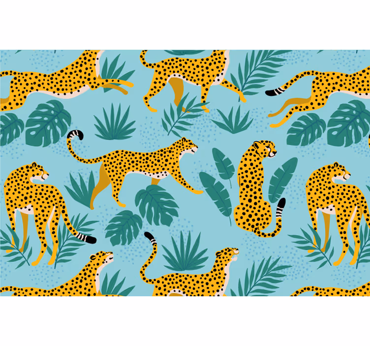 Persiana enrollable infantil leopardo safari - TenVinilo