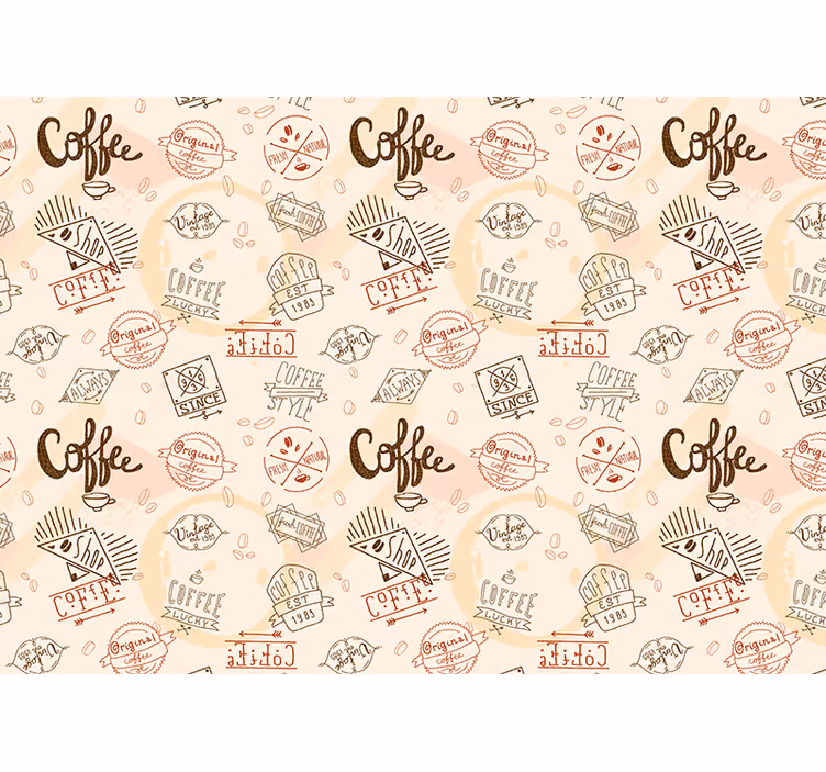 Persiana enrollable para cocina café mural - TenVinilo