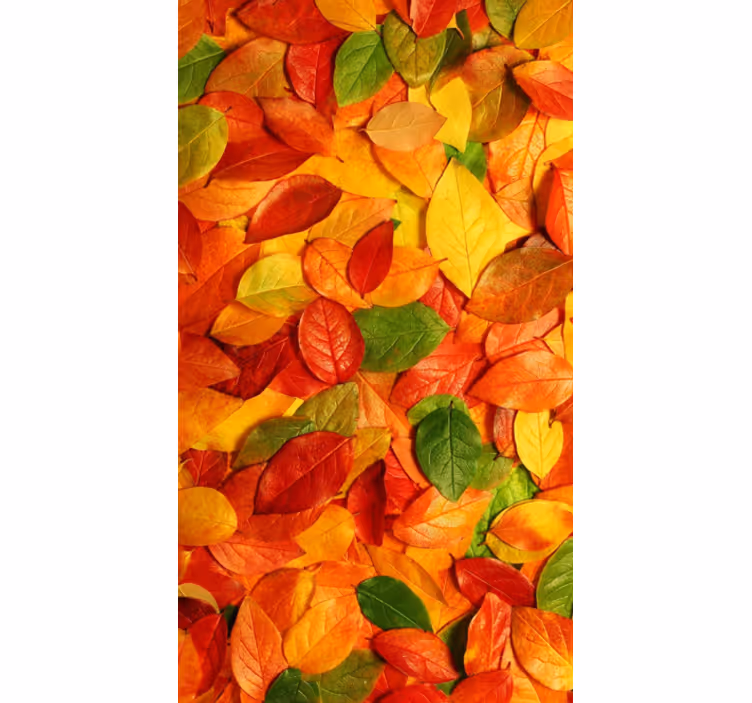 Persiana enrollable para cocina hojas de otoño - TenVinilo