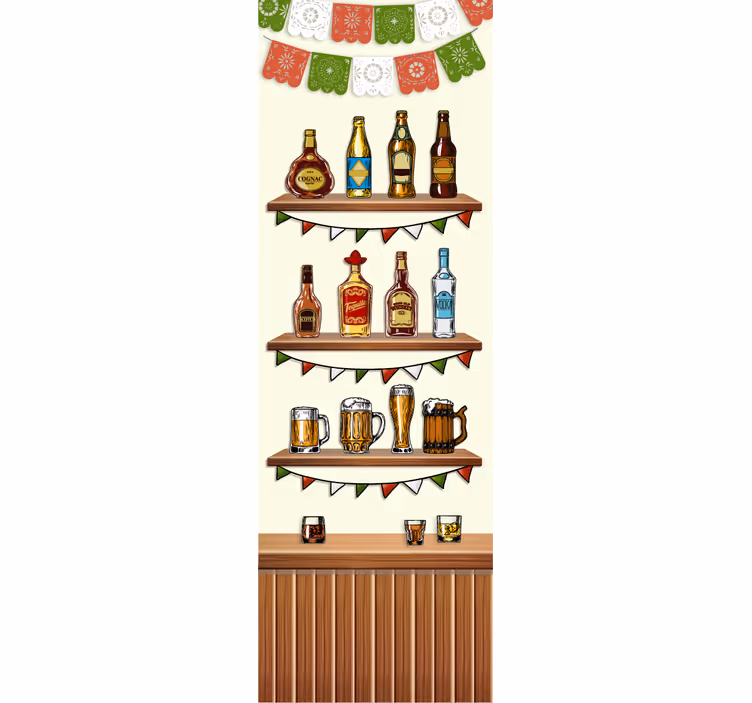Persiana enrollable para cocina decorativa tequila - TenVinilo