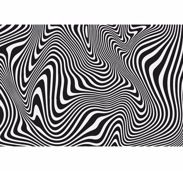 Persiana enrollable negra efecto 3d zebra - TenVinilo