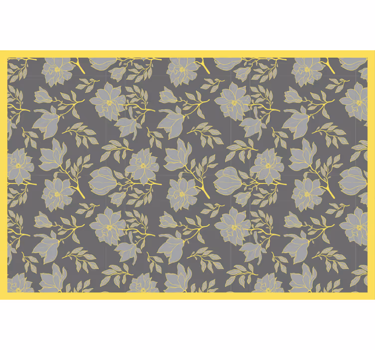 Persiana enrollable gris flores pantone - TenVinilo
