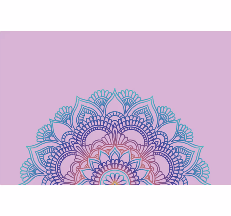 Persiana enrollable morada medio mandala - TenVinilo