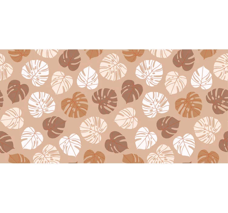 Persiana enrollable para cuarto plantas tropicales beige - TenVinilo
