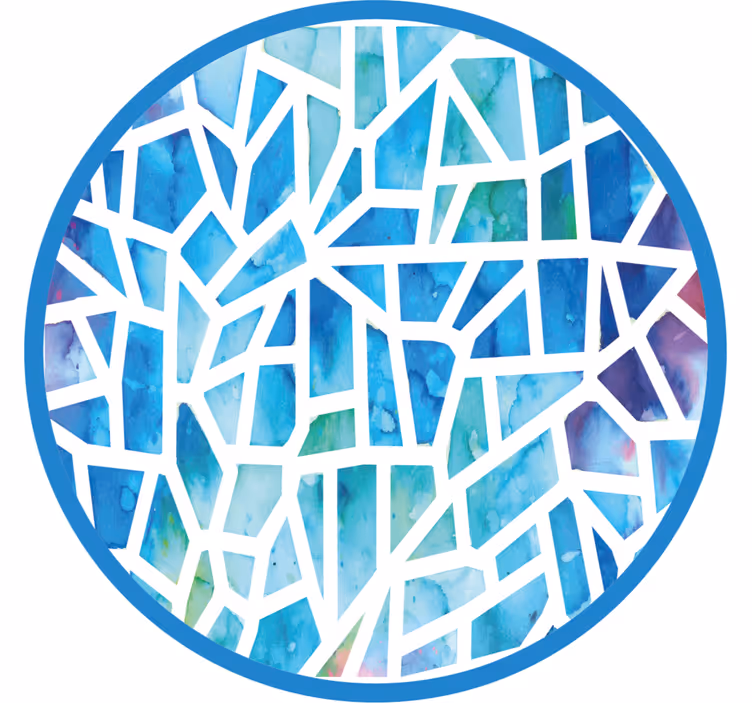 Persiana enrollable para cuarto diseño mosaico - TenVinilo