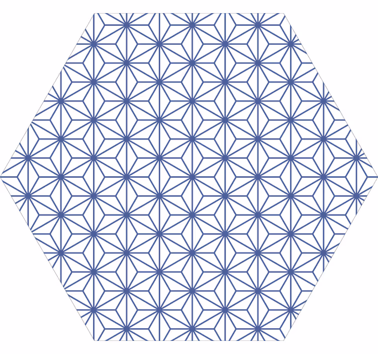 Persiana enrollable para cuarto azulejos de estrellas azules - TenVinilo