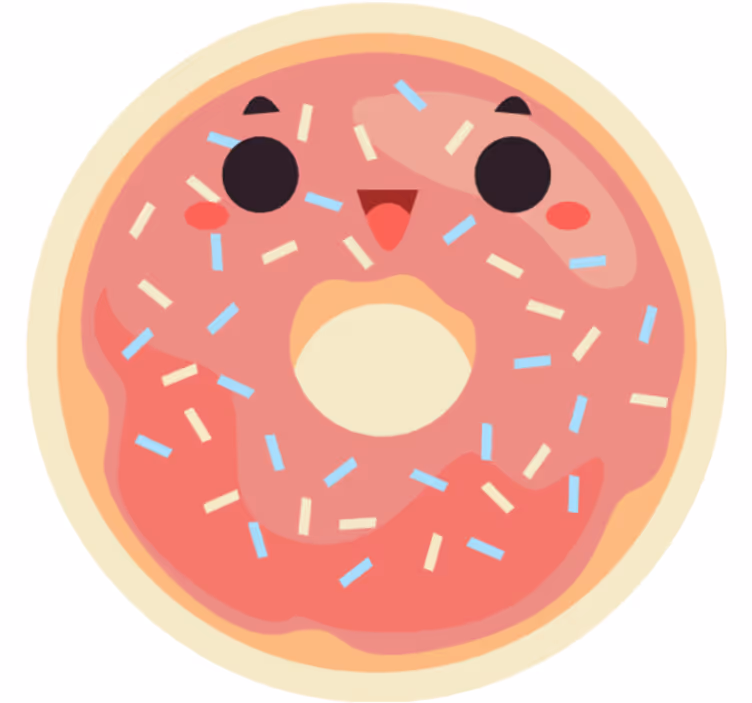 Persiana enrollable infantil donuts de anime - TenVinilo
