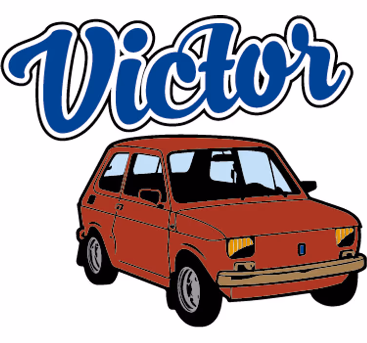 Persiana enrollable infantil vinilo coche para niños - TenVinilo