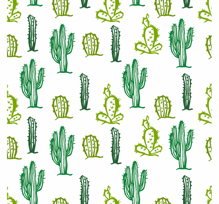 Persiana enrollable juvenil mueble patrón cactus - TenVinilo