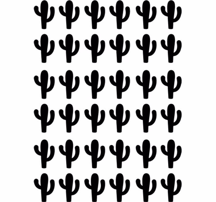 Persiana enrollable juvenil sticker de cactus - TenVinilo