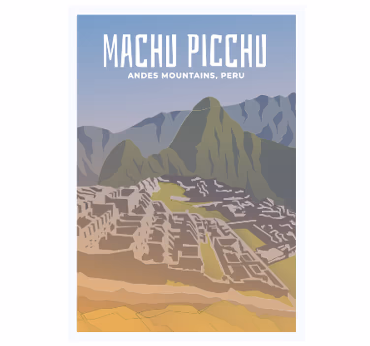Persiana enrollable juvenil machu picchu - TenVinilo