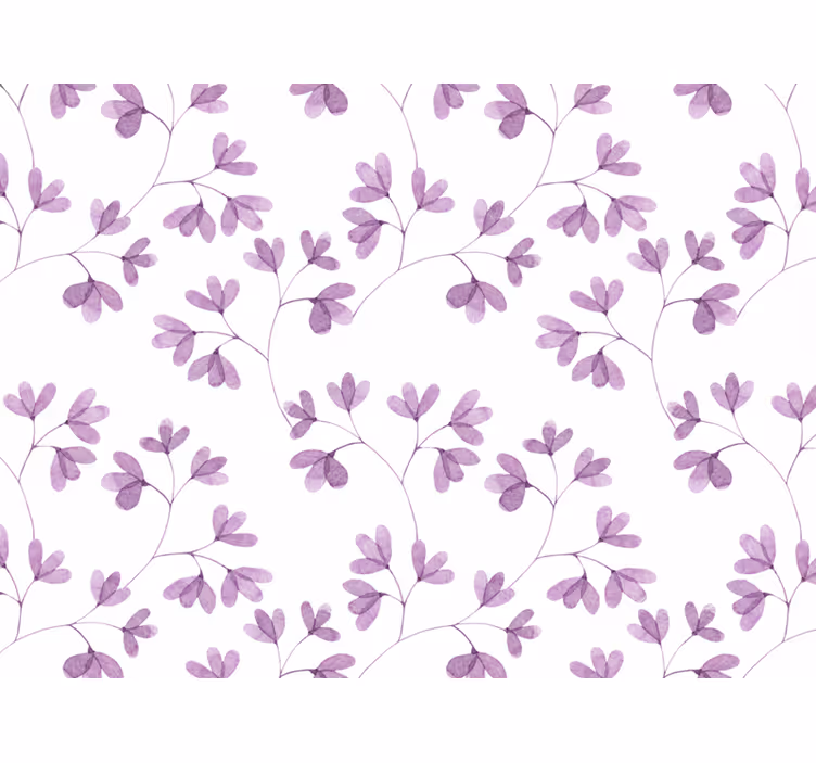 Persiana enrollable floral patrón morado - TenVinilo
