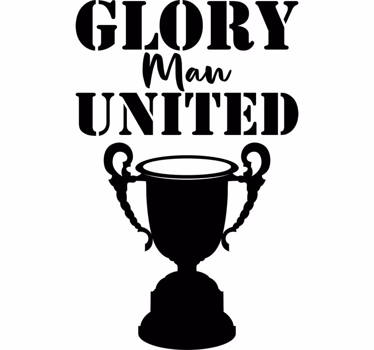 Persiana enrollable frase gloria manchester united - TenVinilo