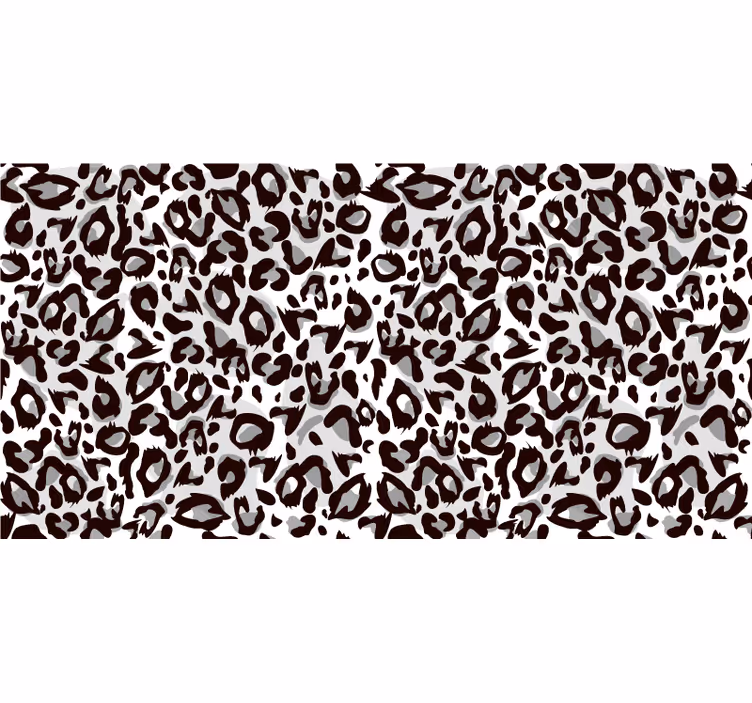 Persiana enrollable negra leopardo negro - TenVinilo