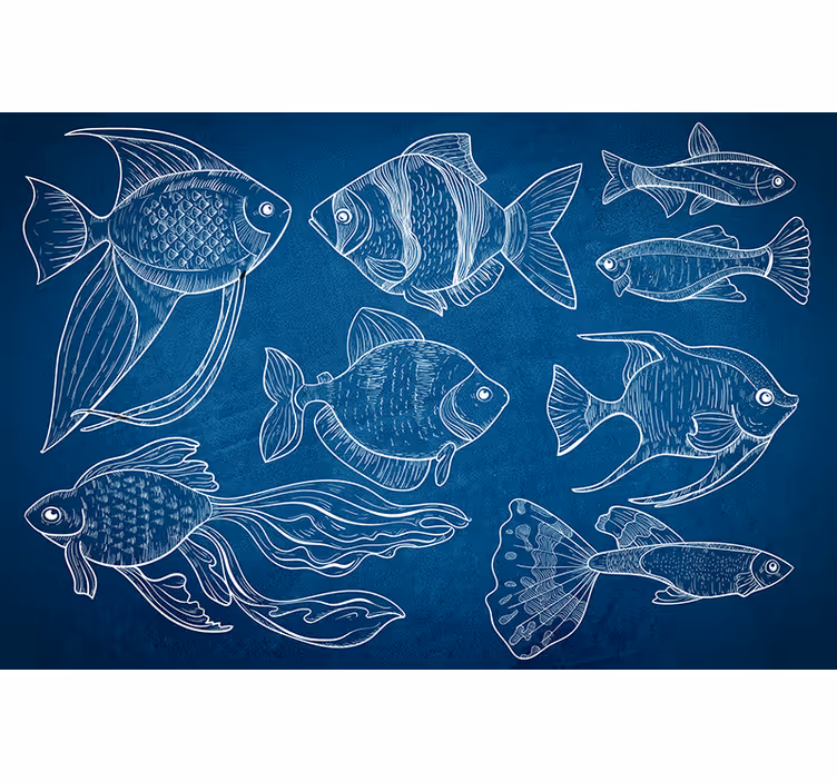 Persiana enrollable para baño estilo marinero - TenVinilo