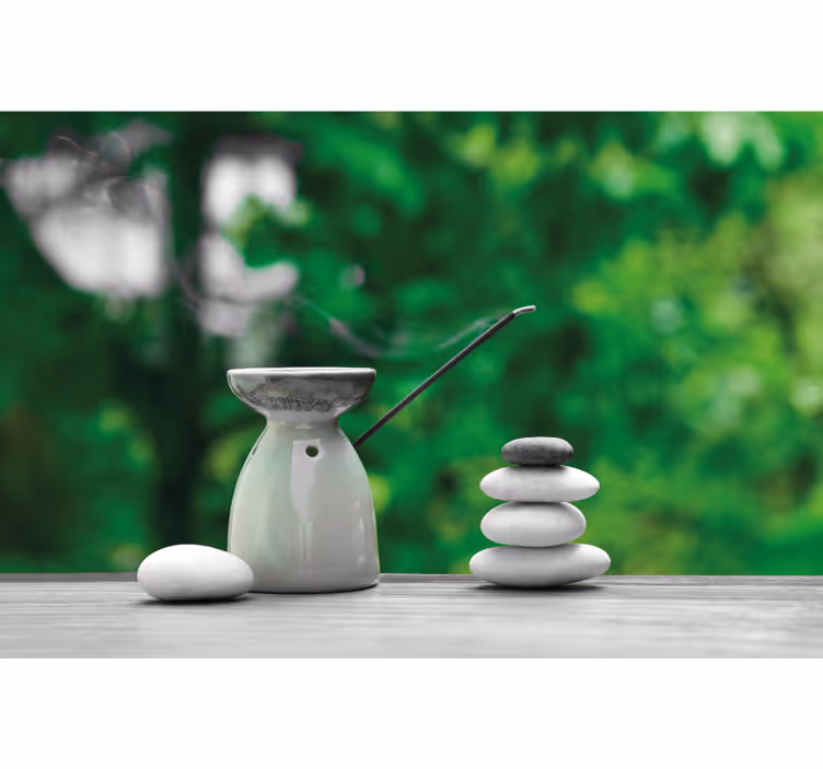 Persiana enrollable para baño estilo zen - TenVinilo
