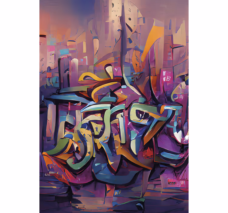Persiana enrollable juvenil graffiti urbano - TenVinilo
