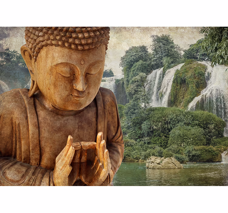 Persiana enrollable zen cascada buda sereno - TenVinilo